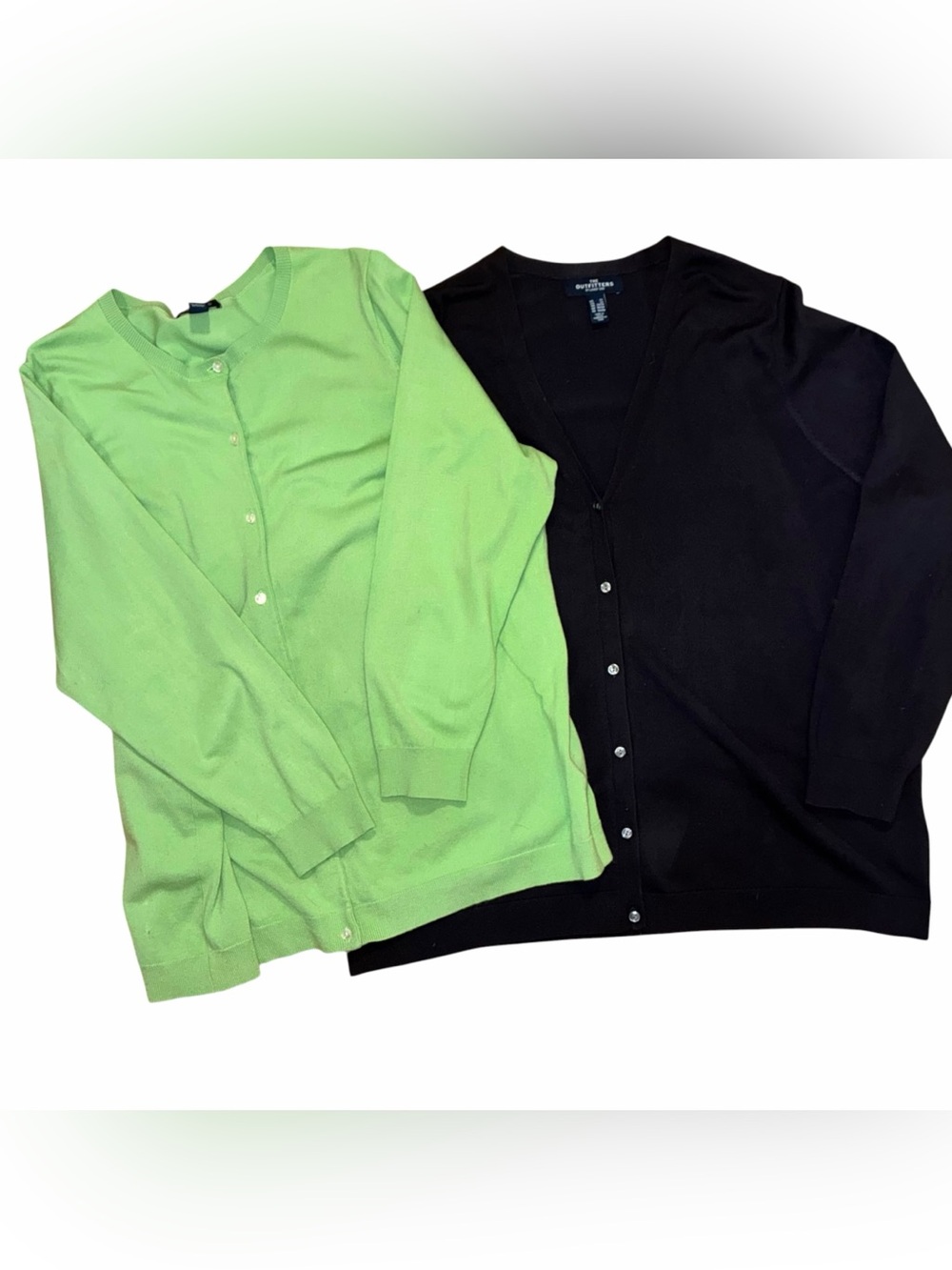 Classic Lands End Size 2X Lot of 2 Cardigan Sweaters for Women